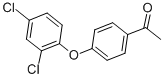 structure of CAS# 129644-21-9, 1-[4-(2,4-Dichlorophenoxy)Phenyl]-Ethanone;4-Acetyl-2Zzhlxy,4Zzhlxy-Dichlorodiphenyl Ether;1-[4-(2,4-DICHLOROPHENOXY)PHENYL]ETHAN-1-ONE;1-(4-(2,4-DICHLOROPHENOXY)PHENYL)ETHANONE