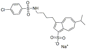 CAS#: 129648-96-0， Sodium 3-[4-[(4-Chlorophenyl)Sulfonylamino]Butyl]-6-Propan-2-Ylazulene-1-Sulfonate