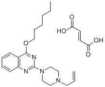 CAS#: 129664-17-1， 2-(4-Allyl-1-piperazinyl)-4-hexyloxyquinazoline fumarate
