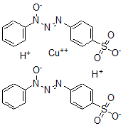 CAS#: 129719-60-4， 3-Hydroxy-1-p-sulfonatophenyl-3-phenyltriazene Copper (II) complex
