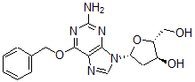 CAS#: 129732-90-7， (2R,3S,5R)-5-[2-Amino-6-(Phenylmethoxy)Purin-9-Yl]-2-(Hydroxymethyl)Oxolan-3-Ol