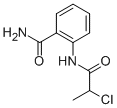 structure of CAS# 129768-48-5, 2-[[(2S)-2-Chloropropanoyl]Amino]Benzamide;2-[[(2S)-2-Chloro-1-Oxopropyl]Amino]Benzamide;Zinc04219027