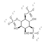 结构式 CAS# 129828-71-3, 己钾(1S,2S,3R,4S,5S,6R)-3,5,6-三羟基-1,2,4-环己烷三基三(磷酸酯)