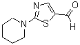 结构式 CAS# 129865-52-7, 2-哌啶-1-基-1,3-噻唑-5-甲醛