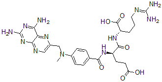 CAS#: 129921-89-7， (4R)-5-[[(2S)-5-(Diaminomethylideneamino)-1-Hydroxy-1-Oxopentan-2-Yl]Amino]-4-[[4-[(2,4-Diaminopteridin-6-Yl)Methyl-Methylamino]Benzoyl]Amino]-5-Oxopentanoic Acid