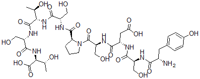 CAS#: 130007-45-3， N-(N-(N-(N-(1-(N-(N-(N-L-Tyrosyl-L-seryl)-L-alpha-aspartyl)-L-seryl)-L-prolyl)-L-seryl)-L-threonyl)-L-seryl)-L-threonine