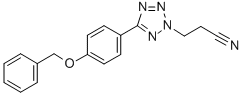 CAS#: 130019-22-6， 3-[5-[4-(Phenylmethoxy)Phenyl]Tetrazol-2-Yl]Propanenitrile