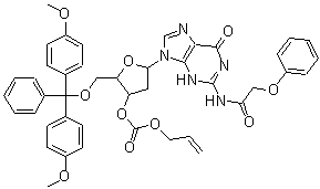 CAS#: 130150-81-1， 9-{3-O-[(Allyloxy)Carbonyl]-5-O-[Bis(4-Methoxyphenyl)(Phenyl)Methyl]-2-Deoxypentofuranosyl}-2-[(Phenoxyacetyl)Amino]-3,9-Dihydro-6H-Purin-6-One
