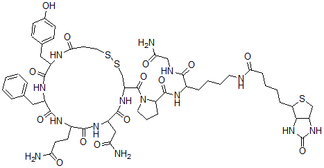 CAS#: 130154-83-5， 1-(2-Mercapto)propionic acid-8-(lys-N(6)-biotin)vasopressin