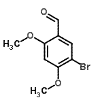 structure of CAS# 130333-46-9, 5-Bromo-2,4-Dimethoxybenzaldehyde;292516_ALDRICH;MFCD00010863;ZINC00028461