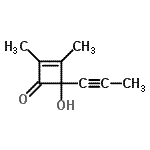 CAS#: 130352-47-5， 4-Hydroxy-2,3-Dimethyl-4-(1-Propyn-1-Yl)-2-Cyclobuten-1-One