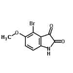CAS#: 130420-75-6， 4-Bromo-5-Methoxy-1H-Indole-2,3-Dione