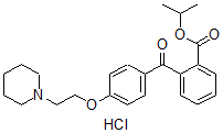 CAS#: 130566-56-2， Propan-2-Yl 2-[4-(2-Piperidin-1-Ylethoxy)Benzoyl]Benzoate Hydrochloride