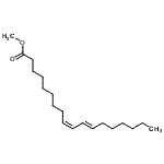 structure of CAS# 13058-52-1, Methyl (9Z,11E)-9,11-octadecadienoate;[13058-52-1];Methyl 9-cis,11-trans-octadecadienoate;METHYL-9c,11tr-OCTADECADIENOATE