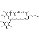 CAS#: 13058-67-8， (8E,14E,16E,18E,20E)-22-[(3-Amino-3,6-Dideoxy-beta-D-Mannopyranosyl)Oxy]-12-Butyl-1,3,26-Trihydroxy-10-Oxo-6,11,28-Trioxatricyclo[22.3.1.0<Sup>5,7</Sup>]Octacosa-8,14,16,18,20-Pentaene-25-Carboxylic Acid