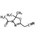 CAS#: 130781-62-3， (4-Acetyl-5,5-Dimethyl-4,5-Dihydro-1,3,4-Oxadiazol-2-Yl)Acetonitrile