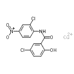 CAS#: 1308-76-5， 5-Chloro-N-(2-Chloro-4-Nitrophenyl)-2-Hydroxy-Benzamide Copper(2+) Salt (1:1)