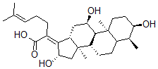 CAS#: 13090-91-0， (2Z)-6-Methyl-2-[(3R,4S,8S,9R,10S,11R,13R,14R,16S)-3,11,16-Trihydroxy-4,10,14-Trimethyl-1,2,3,4,5,6,7,8,9,11,12,13,15,16-Tetradecahydrocyclopenta[a]Phenanthren-17-Ylidene]Hept-5-Enoic Acid
