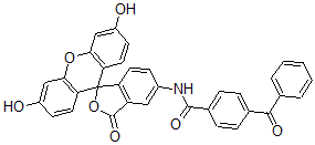 CAS#: 130991-96-7， 4-(Benzoyl)-N-(3',6'-Dihydroxy-3-Oxospiro[2-Benzofuran-1,9'-Xanthene]-5-Yl)Benzamide