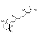 structure of CAS# 13100-69-1, (2E,4E,6E,8E)-3,7-Dimethyl-9-(2,2,6-Trimethyl-7-Oxabicyclo[4.1.0]Hept-1-Yl)-2,4,6,8-Nonatetraenoic Acid;(2E,4E,6E<wbr>,8E)-3,7-<wbr>Dimethyl-<wbr>9-(2,2,6-<wbr>trimethyl<wbr>-7-oxabic<wbr>yclo[4.1.<wbr>0]hept-1-<wbr>yl)-2,4,6<wbr>,8-nonate<wbr>traenoic <wbr>acid;(2E,4E,6E<wbr>,8E)-3,7-<wbr>Dimethyl-<wbr>9-(2,2,6-<wbr>trimethyl<wbr>-7-oxabic<wbr>yclo[4.1.<wbr>0]hept-1-<wbr>yl)-2,4,6<wbr>,8-nonate<wbr>traenoic <wbr>acid #;5,6-EPOXY-13-CIS RETINOIC ACID