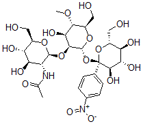 CAS#: 131089-46-8， N-[(2S,3R,4R,5S,6R)-4,5-Dihydroxy-2-[(2R,3S,4S,5S,6R)-4-Hydroxy-6-(Hydroxymethyl)-5-Methoxy-2-[(2S,3R,4S,5S,6R)-3,4,5-Trihydroxy-6-(Hydroxymethyl)-2-(4-Nitrophenyl)Oxan-2-Yl]Oxyoxan-3-Yl]Oxy-6-(Hydroxymethyl)Oxan-3-Yl]Acetamide
