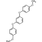 structure of CAS# 13118-91-7, 1,3-Bis(4-Methoxyphenoxy)Benzene;1,3-Bis(4-methoxyphenoxy)benzene #;m-Bis(p-methoxyphenoxy)benzene