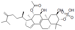 CAS#: 131319-90-9， [(2R,3R,5R,10S,11S,12S,13R,17R)-2,11-Dihydroxy-4,4,10,13-Tetramethyl-17-[(2R)-6-Methyl-5-Methylideneheptan-2-Yl]-3-Sulfooxy-1,2,3,5,6,7,11,12,16,17-Decahydrocyclopenta[a]Phenanthren-12-Yl] Acetate