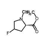 CAS#: 13135-68-7， Methyl 4-Fluoro-1-Methyl-L-Prolinate