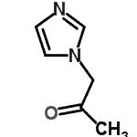 structure of CAS# 131394-02-0, 1-(1H-Imidazol-1-Yl)Acetone;1-(1H-4-imidazolyl)acetone;1-(1H-imidazol-1-yl)acetone;1-(1H-Imidazol-1-yl)acetone hydrochloride