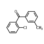 结构式 CAS# 131822-46-3, (2-氯苯基)(3-甲基苯基)甲酮