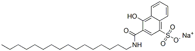 CAS 登录号：13183-81-8， 3-[(十六烷基氨基)羰基]-4-羟基萘-1-磺酸钠