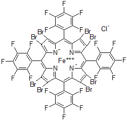 CAS#: 131917-66-3， 2,3,7,8,12,13,17,18-Octabromo-5,10,15,20-Tetrakis(Pentafluorophenyl)Porphyrinato-Iron(III)