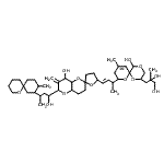 CAS#: 131959-12-1， 3-{5-Hydroxy-8-[(3E)-4-{8'-hydroxy-6'-[1-hydroxy-3-(9-methyl-1-oxaspiro[5.5]undec-8-yl)butyl]-7'-methyleneoctahydro-3H,3'H-spiro[furan-2,2'-pyrano[3,2-b]pyran]-5-yl}-3-buten-2-yl]-10-methyl-1,4,7-trioxaspiro[5.5]undec-10-en-2-yl}-2-methyl-1,2-propanediol
