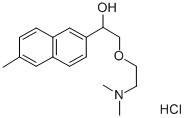 CAS#: 131963-52-5， alpha-((2-(Dimethylamino)Ethoxy)Methyl)-6-Methyl-2-Naphthalenemethanol Hydrochloride