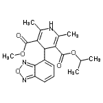 CAS#: 131970-21-3， Isopropyl Methyl 4-(2,1,3-Benzoxadiazol-4-Yl)-2,6-Dimethyl-1,4-Dihydro-3,5-Pyridinedicarboxylate