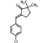 CAS#: 131984-21-9， (5E)-5-(4-Chlorobenzylidene)-2,2-Dimethylcyclopentanone