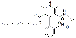 CAS#: 132031-81-3， Octyl 5-(Cyclopropylcarbamoyl)-2,6-Dimethyl-4-(2-Nitrophenyl)-1,4-Dihydropyridine-3-Carboxylate
