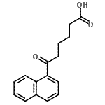 structure of CAS# 132104-09-7, 6-(1-Naphthyl)-6-Oxohexanoic Acid;6-(1-Naphthyl)-6-oxohexanoic acid