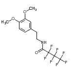 CAS#: 13230-87-0， N-[2-(3,4-Dimethoxyphenyl)ethyl]-2,2,3,3,4,4,4-heptafluorobutanamide