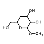 CAS#: 13241-00-4， Methyl 4-Deoxyhexopyranoside