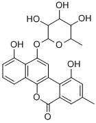CAS#: 132417-97-1， 1,10-Dihydroxy-8-Methyl-12-[(2S,3R,4R,5R,6S)-3,4,5-Trihydroxy-6-Methyloxan-2-Yl]Oxynaphtho[1,2-c]Isochromen-6-One