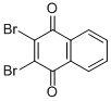 structure of CAS# 13243-65-7, 2,3-Dibromo-1,4-Naphthoquinone;2,3-Dibromo-1,4-Naphthoquinone;1,4-Naphthalenedione, 2,3-Dibromo- (9Ci);Nci60_000148