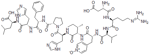 CAS#: 132488-66-5， beta-(4-Pyridyl-1-oxide)-4-ala-angiotensin I