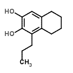 CAS#: 132494-78-1， 1-Propyl-5,6,7,8-Tetrahydro-2,3-Naphthalenediol
