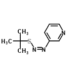 CAS#: 132555-20-5， 3-{(Z)-[(2-Methyl-2-Propanyl)Sulfanyl]Diazenyl}Pyridine