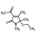 CAS#: 132561-08-1， 3-Acetyl-5-Ethoxy-1,4,5-Trimethyl-1,5-Dihydro-2H-Pyrrol-2-One