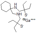 CAS#: 132695-73-9， Bis(aminoethanethiol)tetraethyl-cyclohexyl-gallium(68) complex