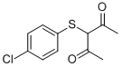 structure of CAS# 132787-93-0, 3-[(4-Chlorophenyl)Thio]-2,4-Pentanedione;3-[(4-CHLOROPHENYL)THIO]PENTANE-2,4-DIONE