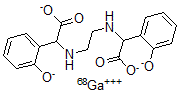 CAS#: 132830-14-9， N,N'-Ethylenebis(2-hydroxyphenyl)glycine-gallium(68) complex
