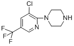 structure of CAS# 132834-59-4, 1-[3-Chloro-5-(Trifluoromethyl)-2-Pyridinyl]-Piperazine;1-[3-Chloro-5-(Trifluoromethyl)Pyridin-2-Yl]Piperazine 97%;1-[3-Chloro-5-(Trifluoromethyl)Pyrid-2-Yl]Piperazine97%;1-[3-CHLORO-5-(TRIFLUOROMETHYL)-2-PYRIDINYL]PIPERAZINE
